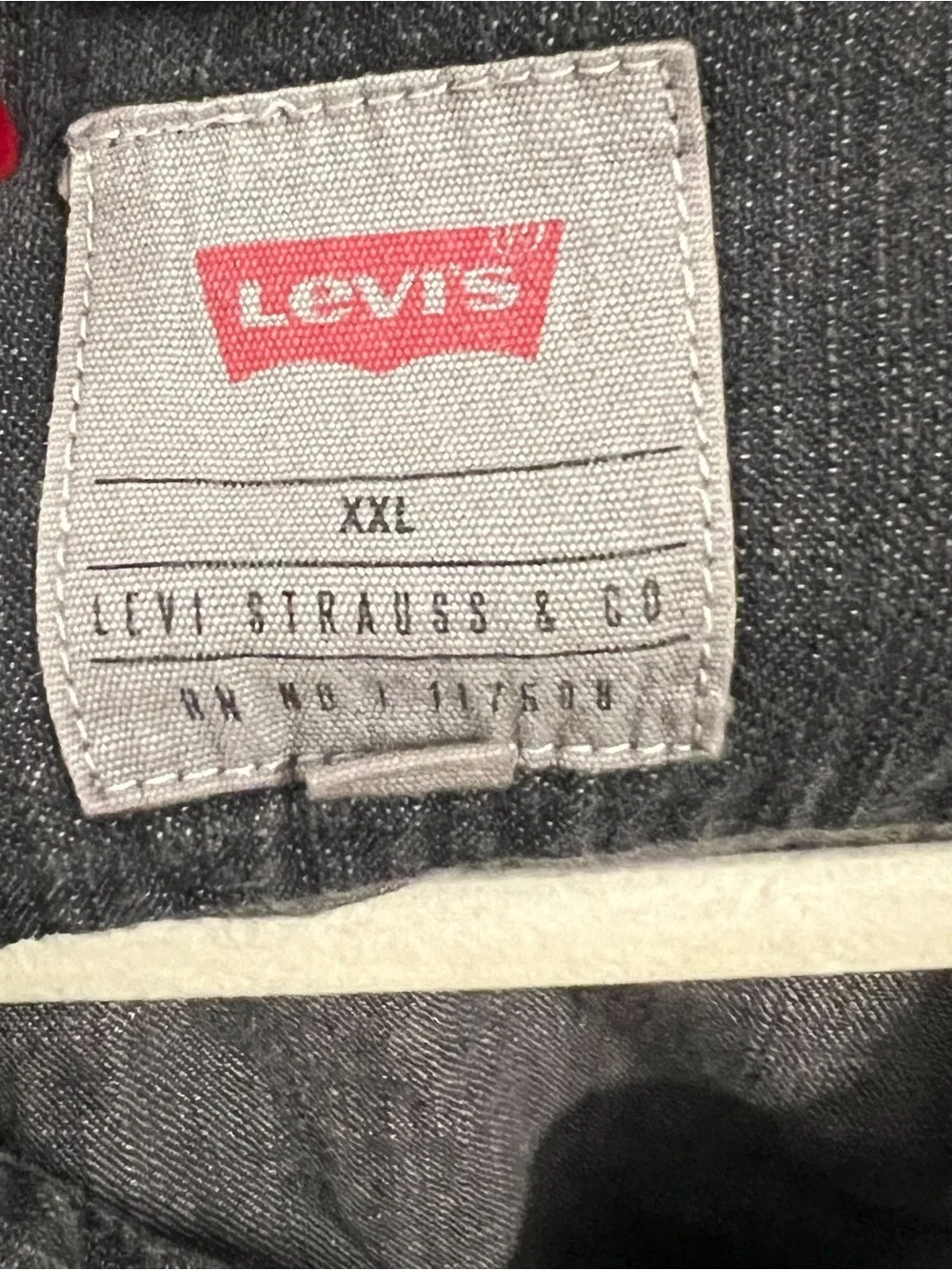Levi’s Relaxed Western Shirt XXL Black Washed Grunge Workwear Cowboy Core